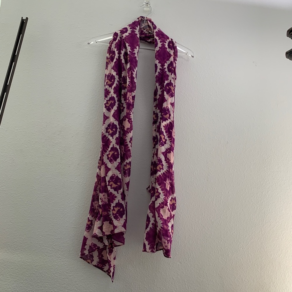 H&M purple tie-dye print scarf
